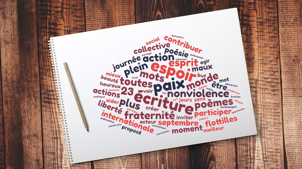 « DE L’ESPOIR PLEIN L’ESPRIT » MICRO ATELIER D’ÉCRITURE GÉANT