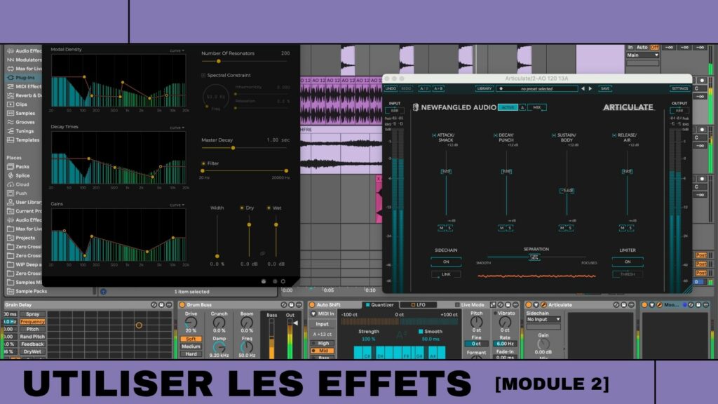 utiliser les effets 2