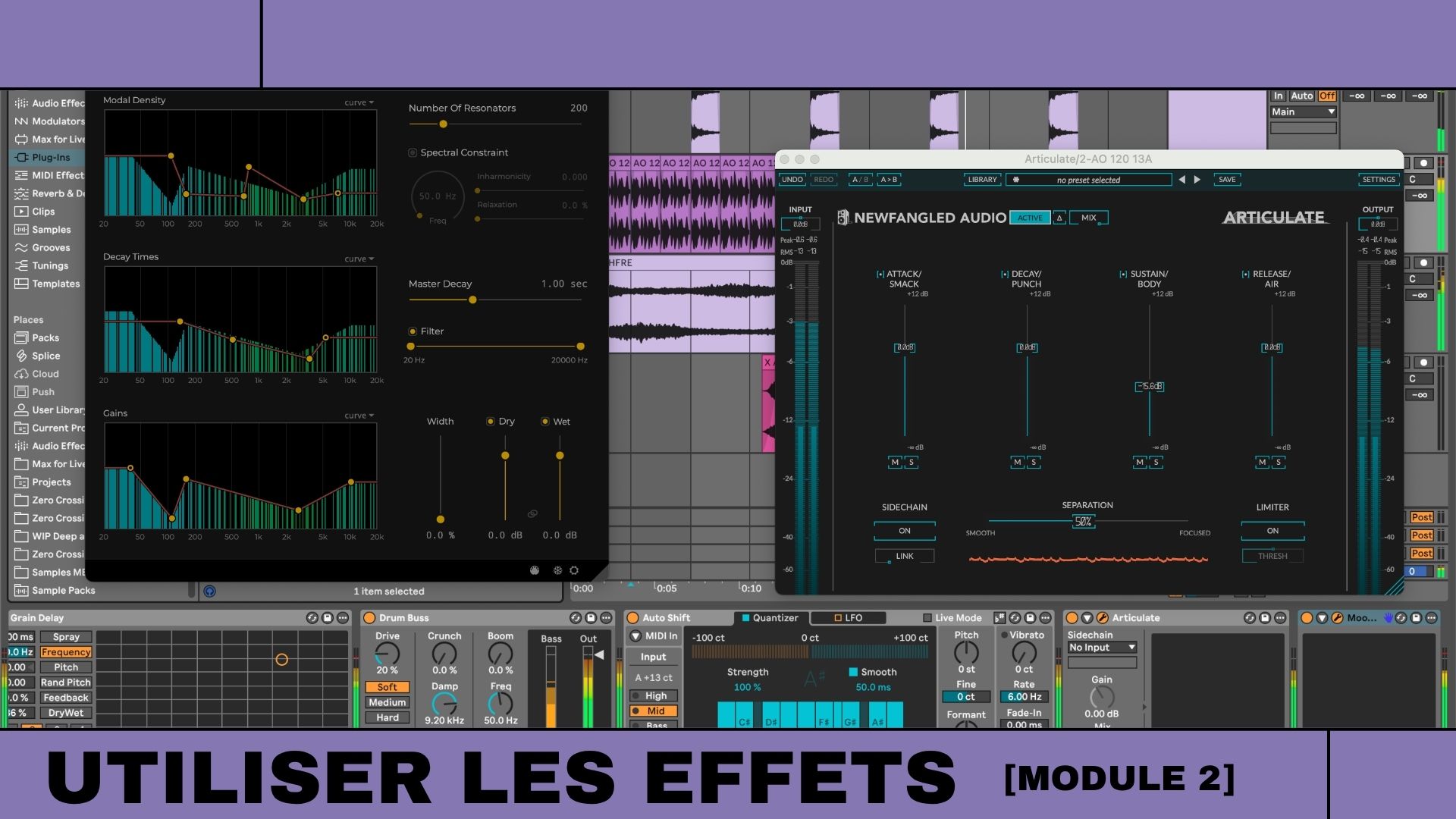 utiliser les effets 2